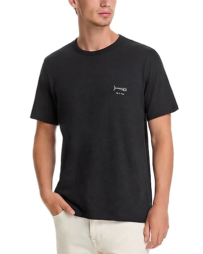 rag & Bone Fish Embroidered Tee