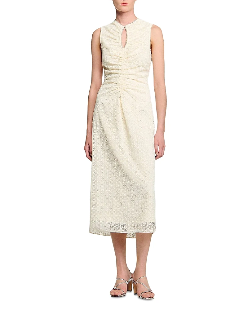 Sandro Lace Midi Dress