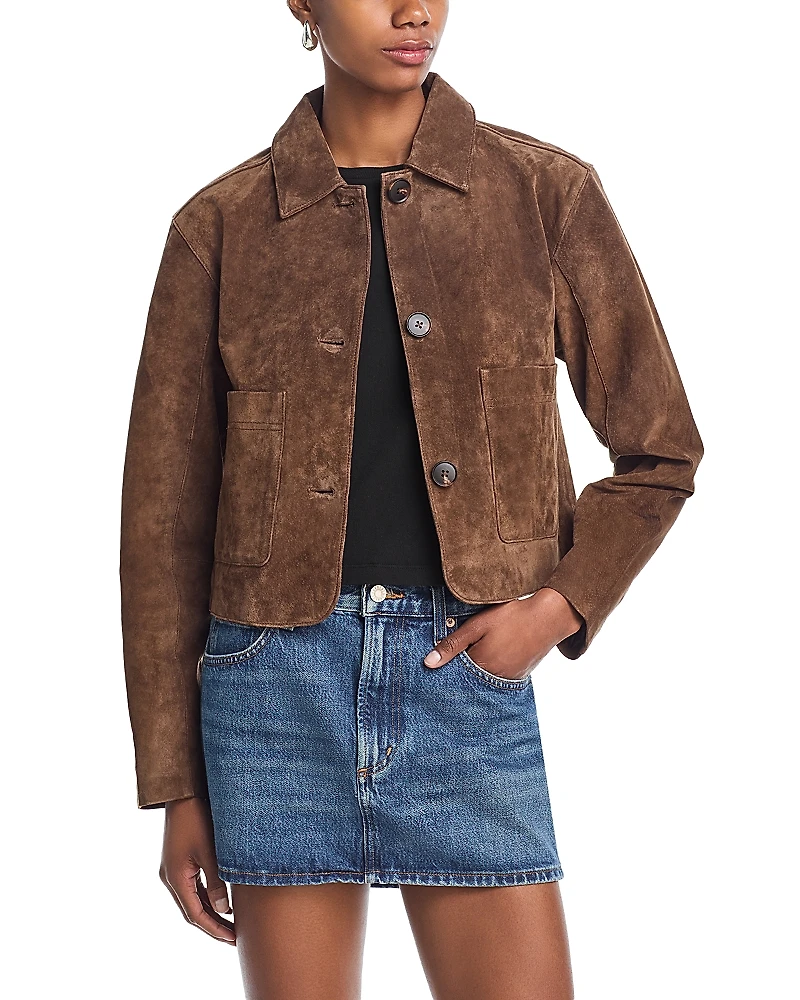 Blanknyc Suede Cropped Jacket