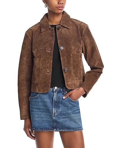 Blanknyc Suede Cropped Jacket