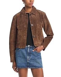 Blanknyc Suede Cropped Jacket