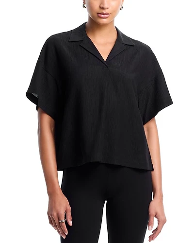Textured Popover Camp Shirt