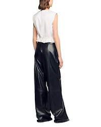 Ruffled Cropped Top