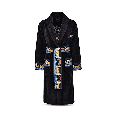 Versace Coral Theatre Terry Bath Robe