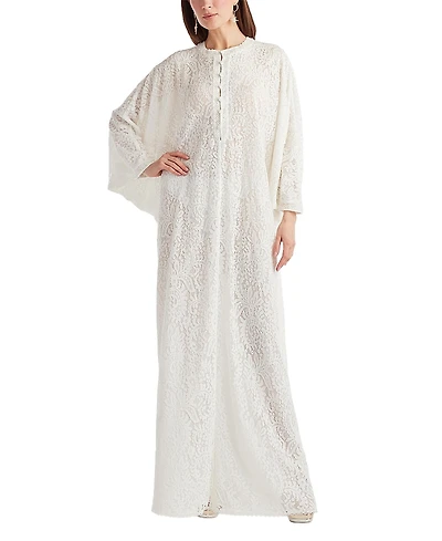 Tadashi Shoji Plaunt Lace Caftan Gown