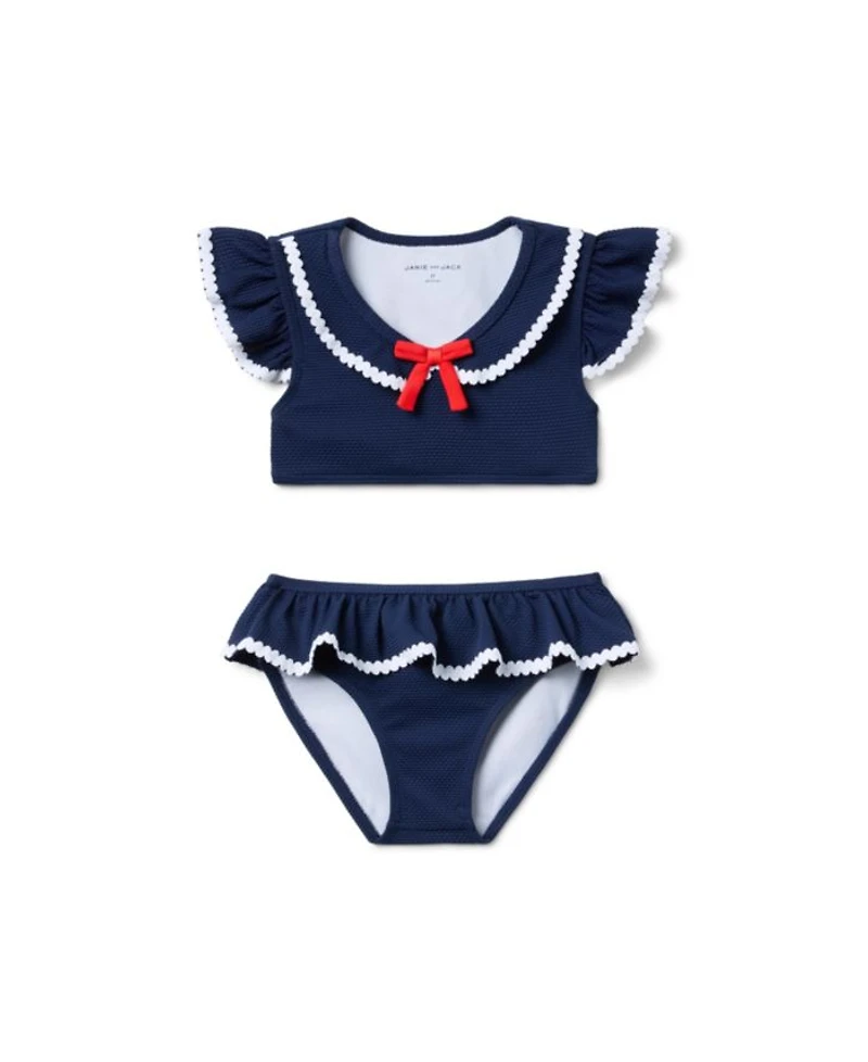 Girls' Ric Rac Two Piece Swim - Little Kid, Big Kid