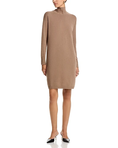 Fabiana Filippi Diamante Trim Turtleneck Knit Dress