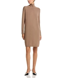 Fabiana Filippi Diamante Trim Turtleneck Knit Dress