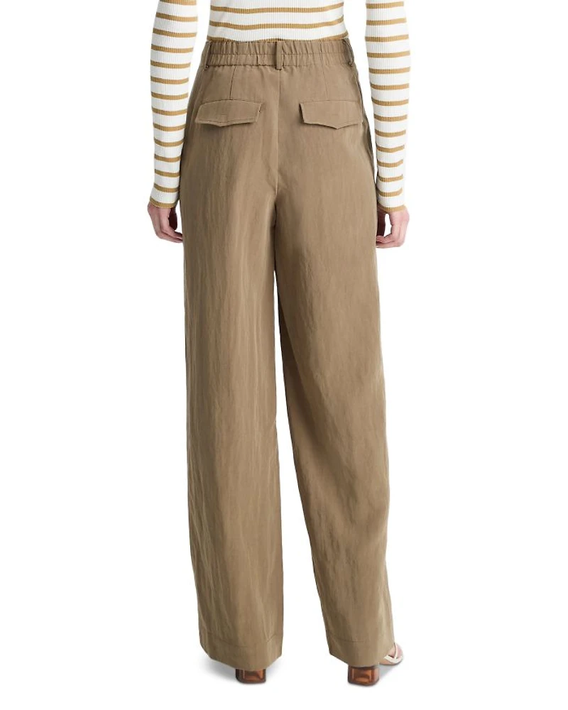 Mid Rise Relaxed Wide Leg Pants