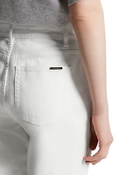 Mid Rise Straight Jeans Natural White