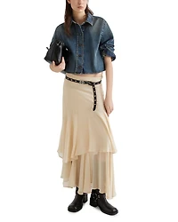 Ferito Silk Skirt