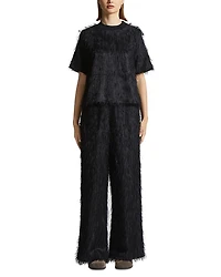 Short Sleeve Eyelash Top