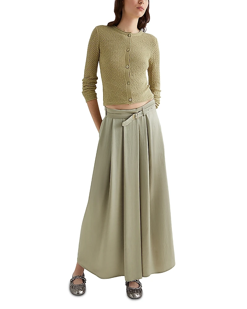 Marella Fontana Belted Maxi Skirt