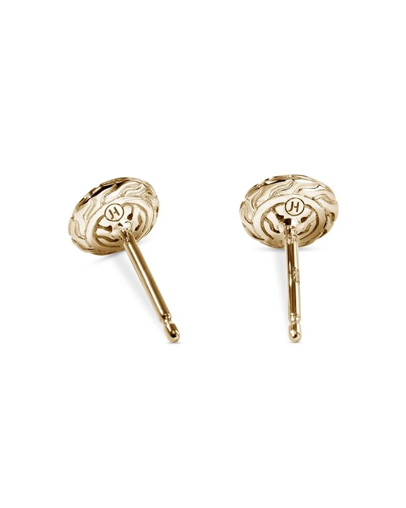 JH Essentials 14K Yellow Gold Diamond Pavé Stud Earrings