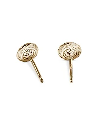 JH Essentials 14K Yellow Gold Diamond Pavé Stud Earrings