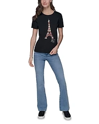 Floral Eiffel Tee