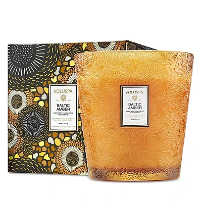 Voluspa Baltic Amber 3 Wick Hearth Candle