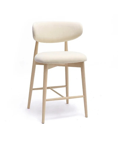 Tov Furniture Zinea Performance Textured Velvet Counter Stool