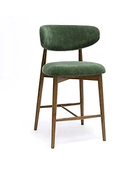 Tov Furniture Zinea Performance Textured Velvet Counter Stool