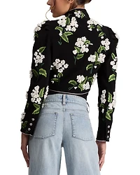 Addison Embroidered Cropped Jacket