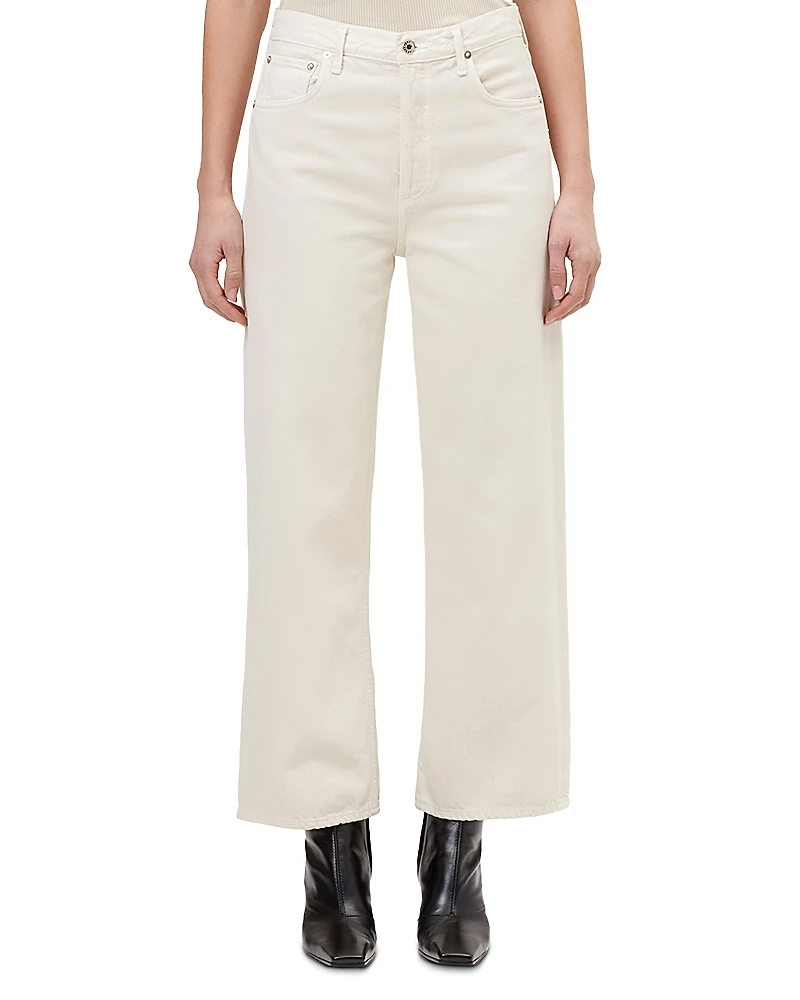 Agolde Ren High Rise Wide Leg Ankle Jeans