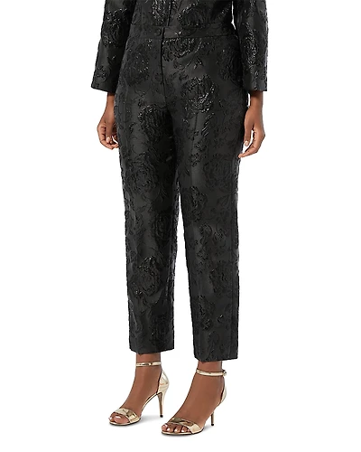 Marina Rinaldi Demetra Floral Jacquard Pants