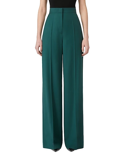 Max Mara Fernet Wide Leg Wool Pants