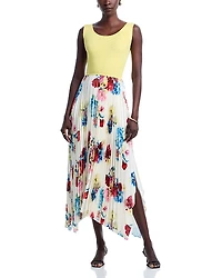 Elie Tahari Mave Mixed Media Dress