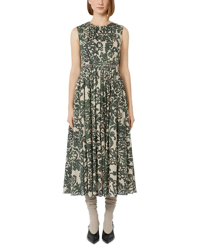 Venice Kaki Cotton Dress