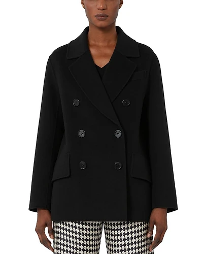Wool Double Breasted Peacoat