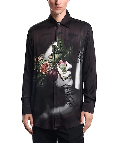 Emporio Armani Fig & Lady Button Front Shirt
