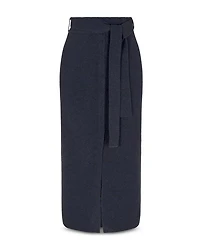 Ribbed Knit Midi Skirt