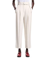 Enver Satin Pleated Pants