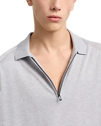 Regular Fit Zip Knit Polo