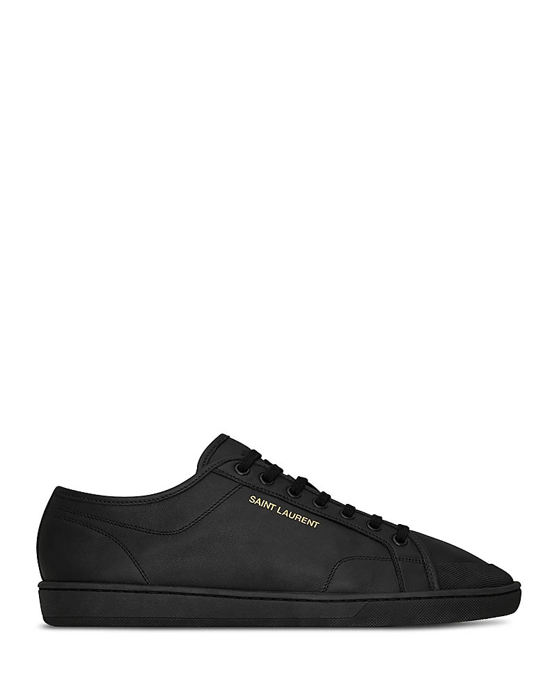 Saint Laurent Men's Leather Gym Sneakers