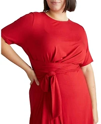 Plus Delilah Liquid Jersey Dress