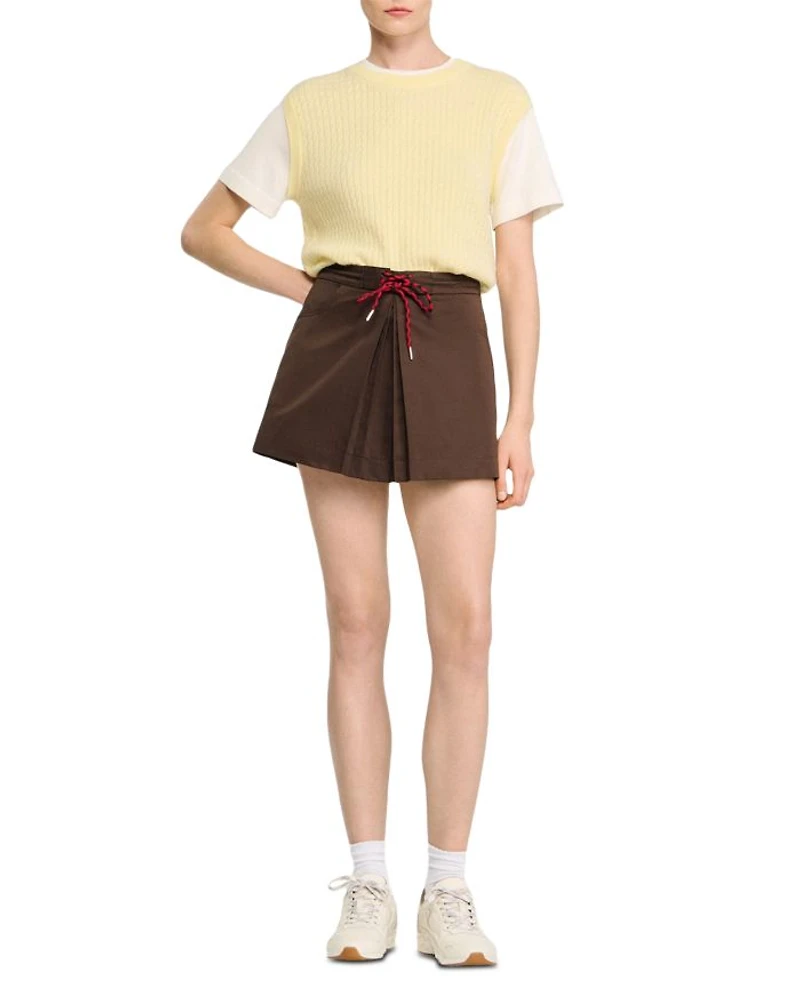 Pleated Skort