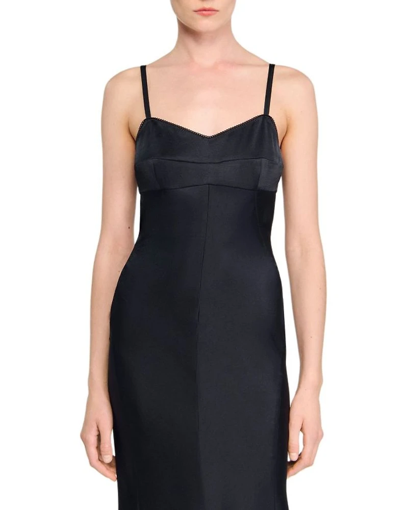 Fluid Satin Maxi Slip Dress