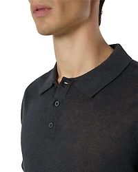 Linen Sweater Polo Shirt