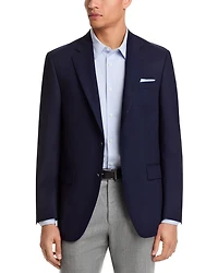 Flynn Textured Solid Wool Classic Fit Sportcoat