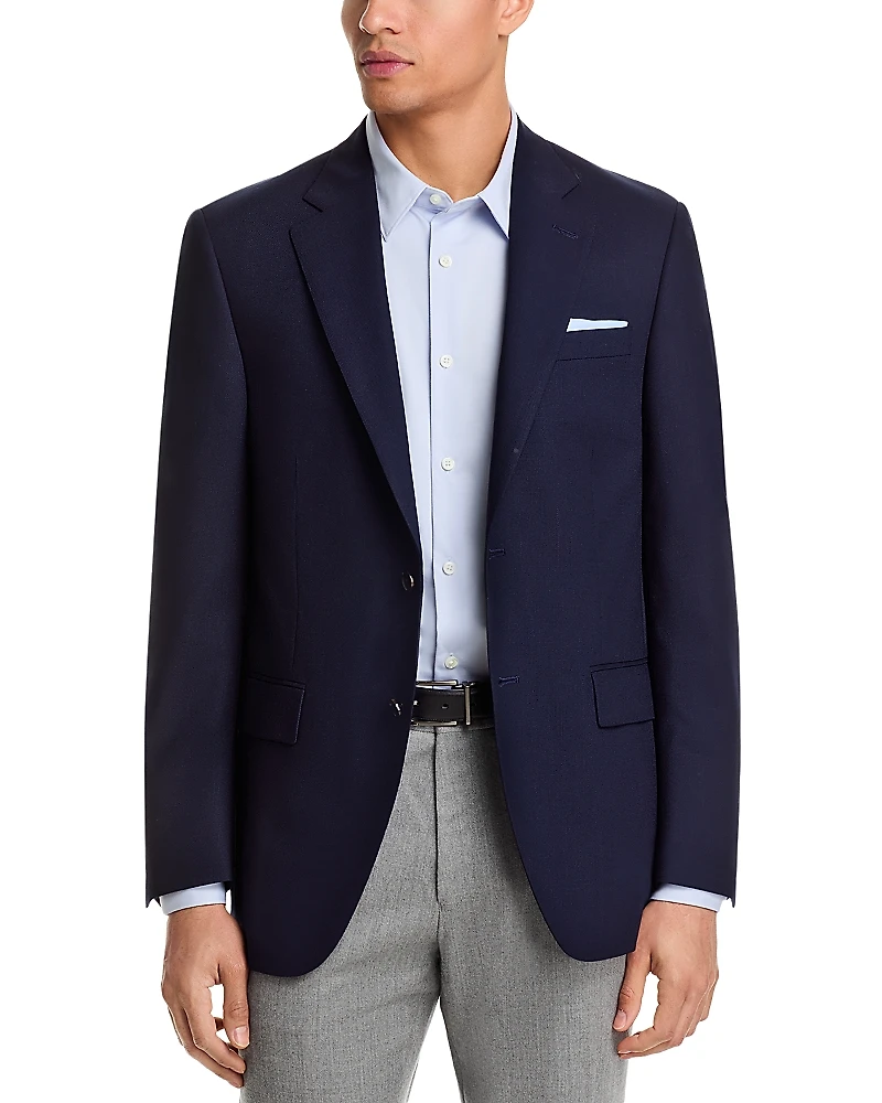 Peter Millar Flynn Textured Solid Wool Classic Fit Sportcoat