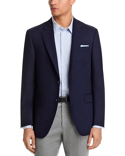 Peter Millar Flynn Textured Solid Wool Classic Fit Sportcoat