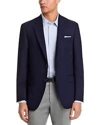 Peter Millar Flynn Textured Solid Wool Classic Fit Sportcoat