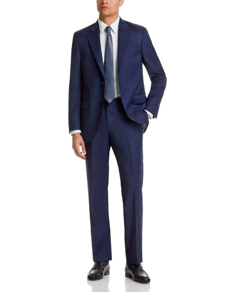 Flynn Tonal Plaid Wool Regular Fit Suit