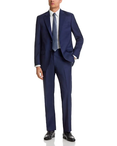 Flynn Tonal Plaid Wool Regular Fit Suit