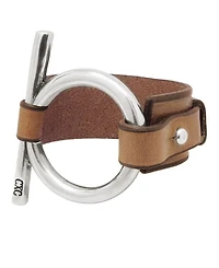 Omega Leather Bracelet