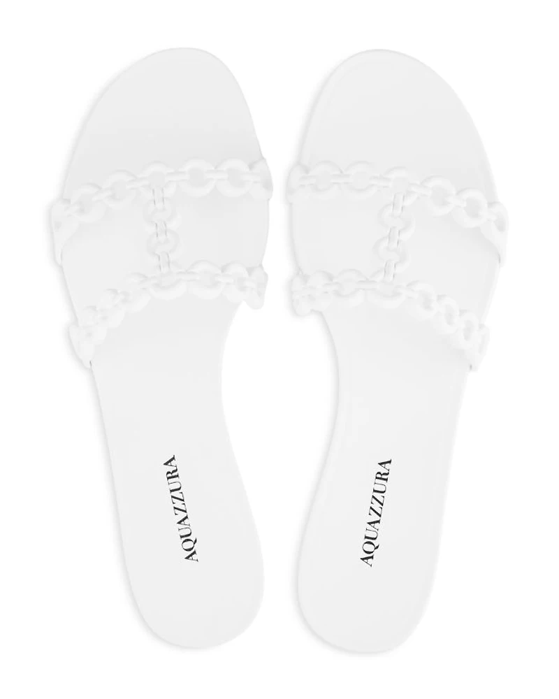 Women's Infinity Chain Jelly Sandals