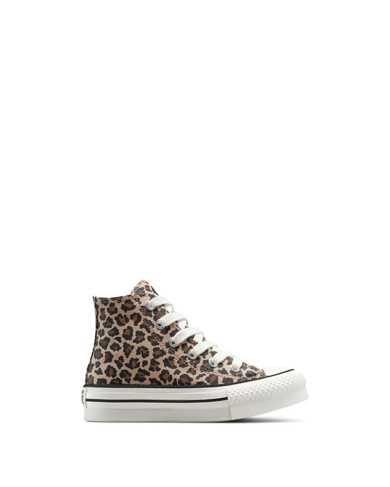 Girls' Chuck Taylor All Star EVA Lift Hi Leopard Sneakers - Big Kid