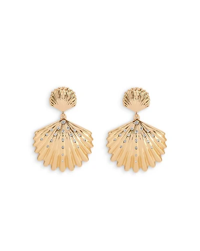 Sun Drenched Shell Drop Earrings