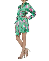 Virlen Satin Shirt Dress
